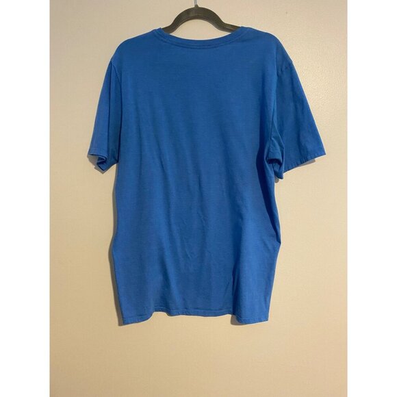 Hurley Mens Blue Graphic T-Shirt Size L Palm Tree Graphic Casual Beach Outdoors - Picture 2 of 7